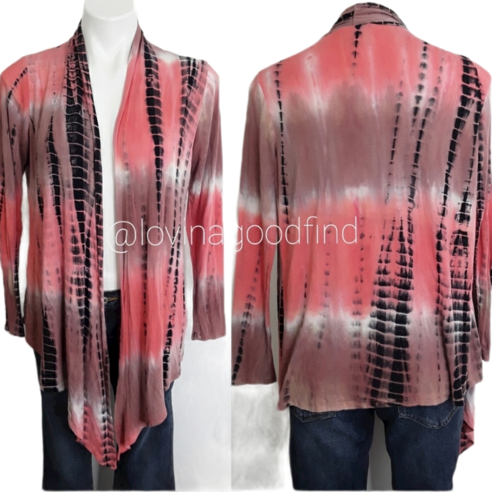 Truself Tie Dye Long Sleeve Cardigan EUC sz S